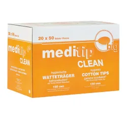 Meditip Clean Wattenstaafjes - groot -  200 mm 750 St